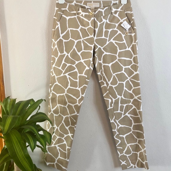 Michael Kors giraffe print skinny stretch pants 4 - Picture 6 of 8